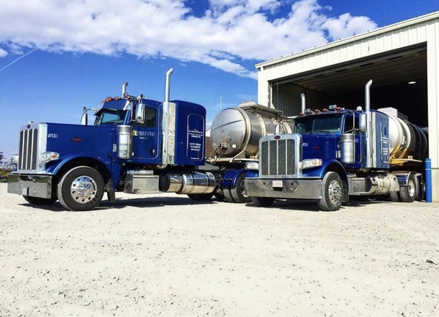Sure Crop Trucks Loading Up with Liquid Fertilizer